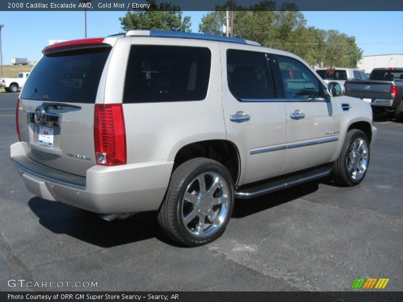 Gold Mist / Ebony 2008 Cadillac Escalade AWD