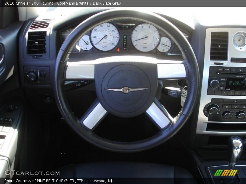 Cool Vanilla White / Dark Slate Gray 2010 Chrysler 300 Touring