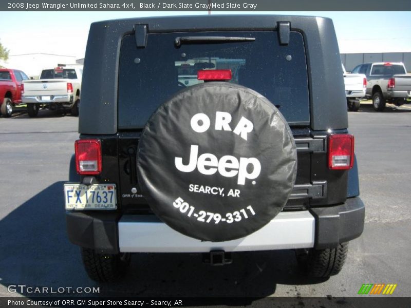 Black / Dark Slate Gray/Med Slate Gray 2008 Jeep Wrangler Unlimited Sahara 4x4