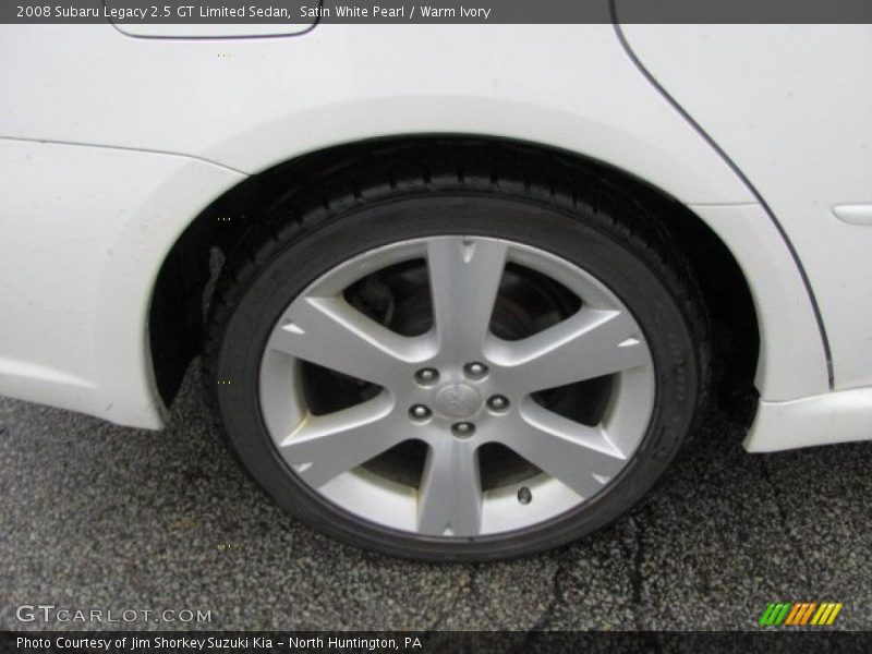Satin White Pearl / Warm Ivory 2008 Subaru Legacy 2.5 GT Limited Sedan