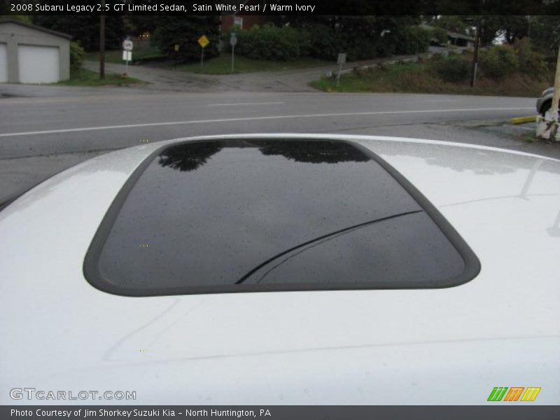 Satin White Pearl / Warm Ivory 2008 Subaru Legacy 2.5 GT Limited Sedan