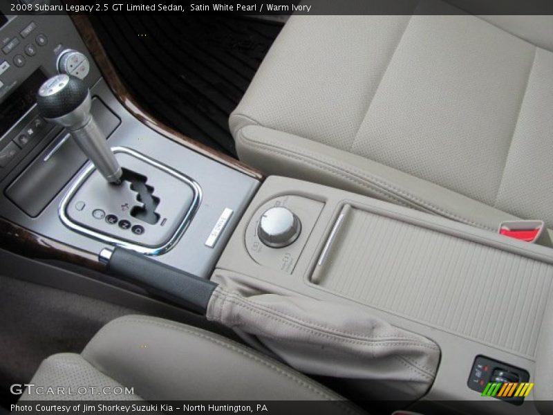 Satin White Pearl / Warm Ivory 2008 Subaru Legacy 2.5 GT Limited Sedan