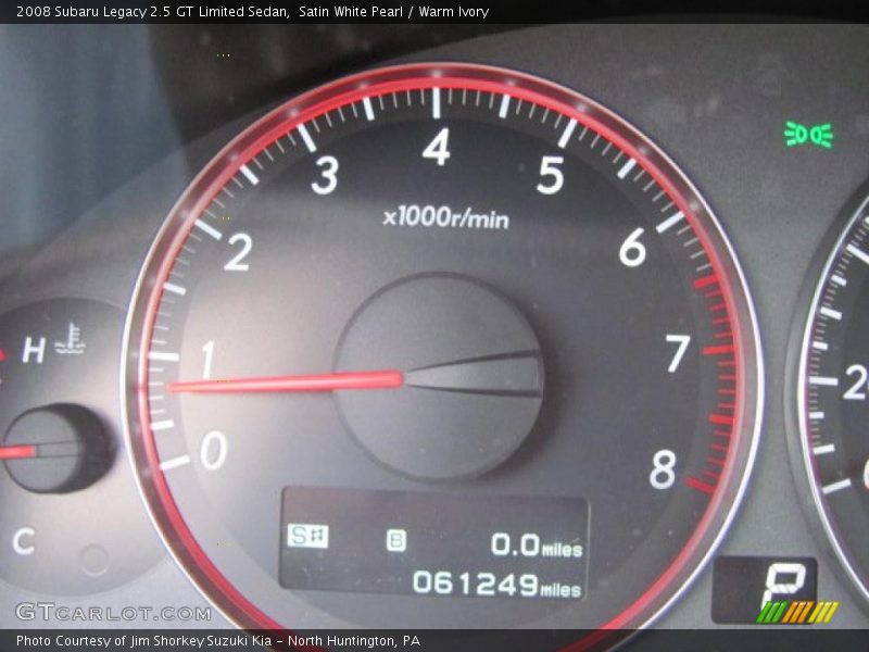 Satin White Pearl / Warm Ivory 2008 Subaru Legacy 2.5 GT Limited Sedan