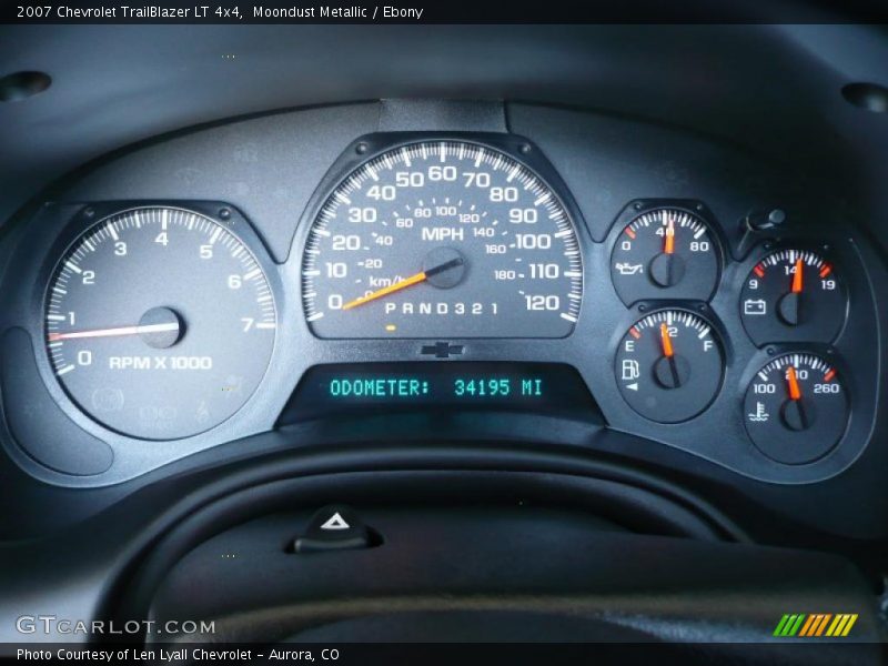 Moondust Metallic / Ebony 2007 Chevrolet TrailBlazer LT 4x4