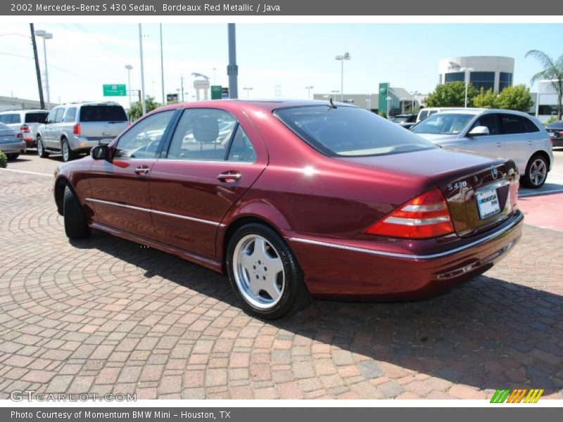 Bordeaux Red Metallic / Java 2002 Mercedes-Benz S 430 Sedan