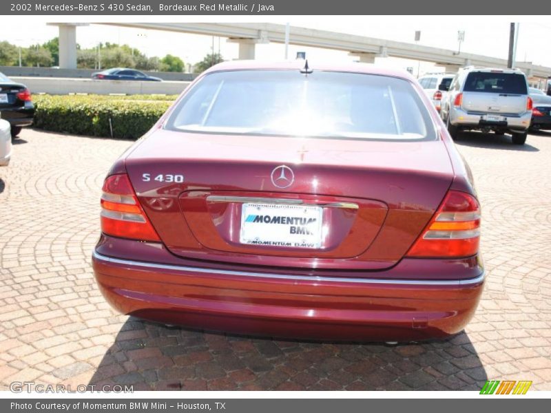 Bordeaux Red Metallic / Java 2002 Mercedes-Benz S 430 Sedan