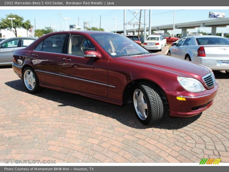 Bordeaux Red Metallic / Java 2002 Mercedes-Benz S 430 Sedan