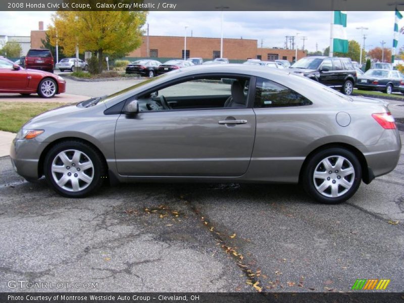Galaxy Gray Metallic / Gray 2008 Honda Civic LX Coupe
