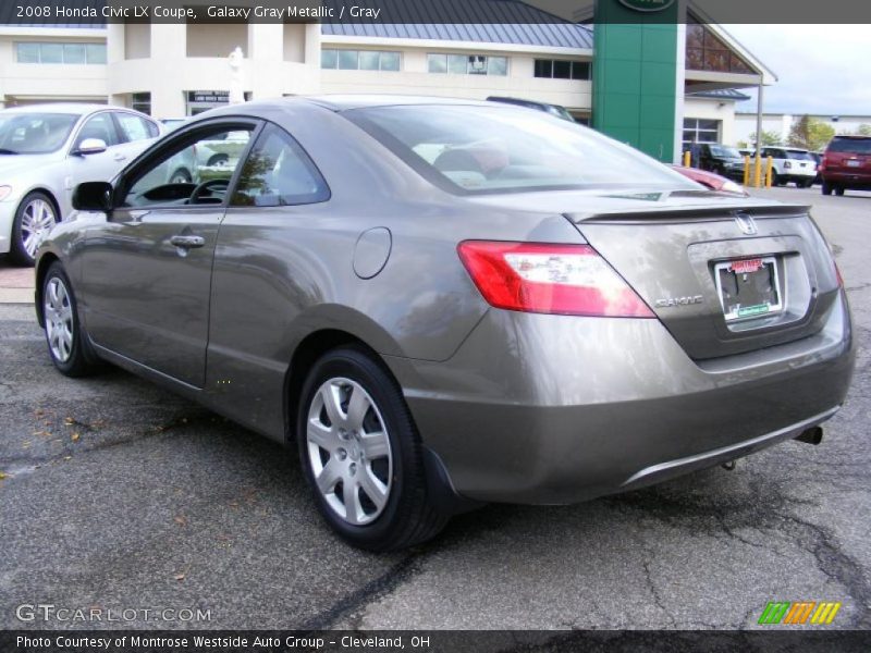 Galaxy Gray Metallic / Gray 2008 Honda Civic LX Coupe