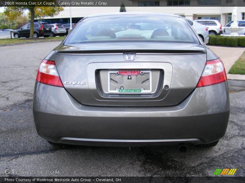 Galaxy Gray Metallic / Gray 2008 Honda Civic LX Coupe