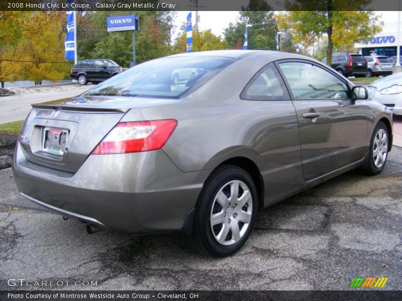 Galaxy Gray Metallic / Gray 2008 Honda Civic LX Coupe