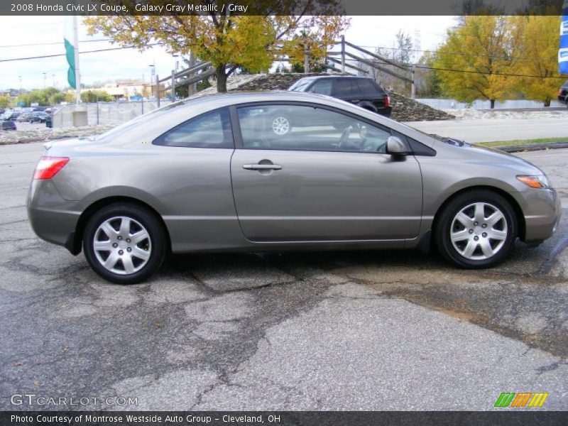 Galaxy Gray Metallic / Gray 2008 Honda Civic LX Coupe