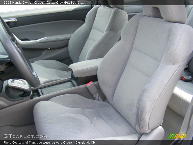 Galaxy Gray Metallic / Gray 2008 Honda Civic LX Coupe