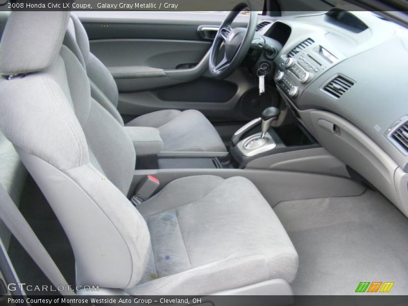 Galaxy Gray Metallic / Gray 2008 Honda Civic LX Coupe