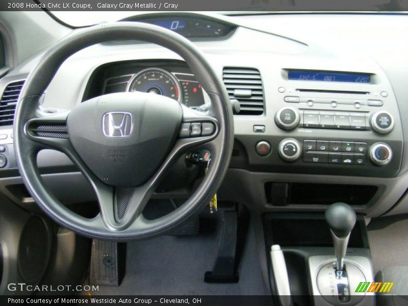 Galaxy Gray Metallic / Gray 2008 Honda Civic LX Coupe