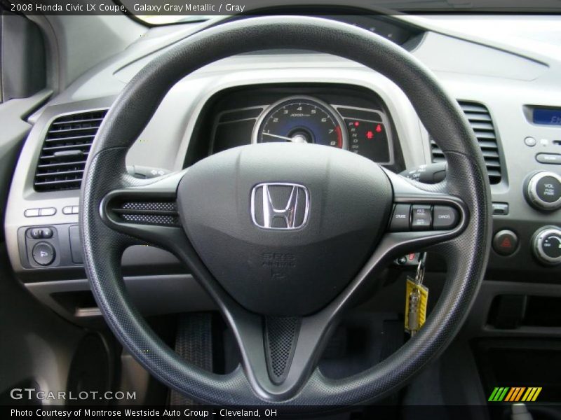 Galaxy Gray Metallic / Gray 2008 Honda Civic LX Coupe