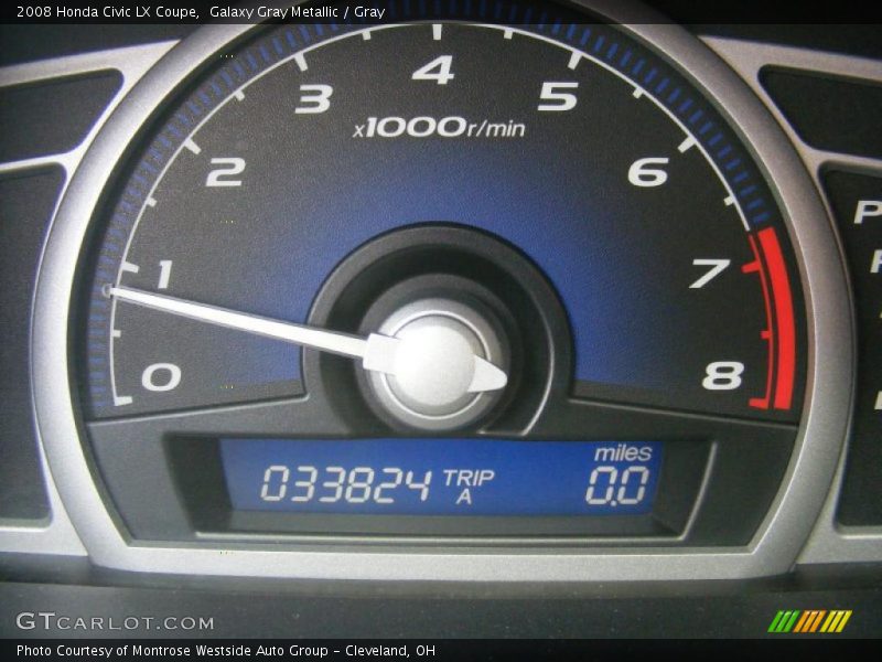Galaxy Gray Metallic / Gray 2008 Honda Civic LX Coupe