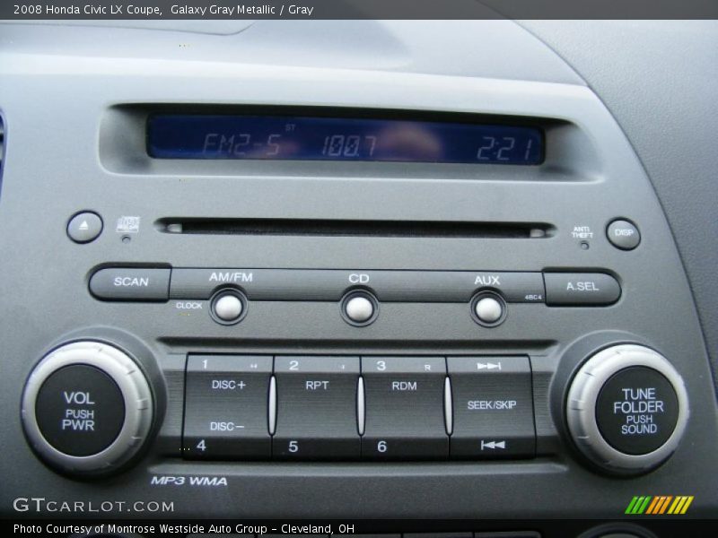 Galaxy Gray Metallic / Gray 2008 Honda Civic LX Coupe