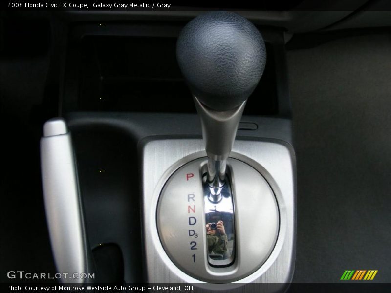 Galaxy Gray Metallic / Gray 2008 Honda Civic LX Coupe