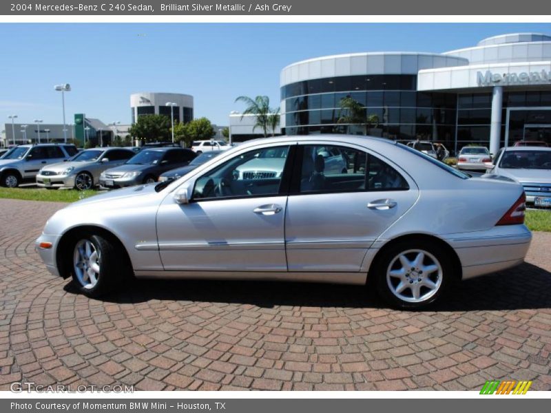 Brilliant Silver Metallic / Ash Grey 2004 Mercedes-Benz C 240 Sedan
