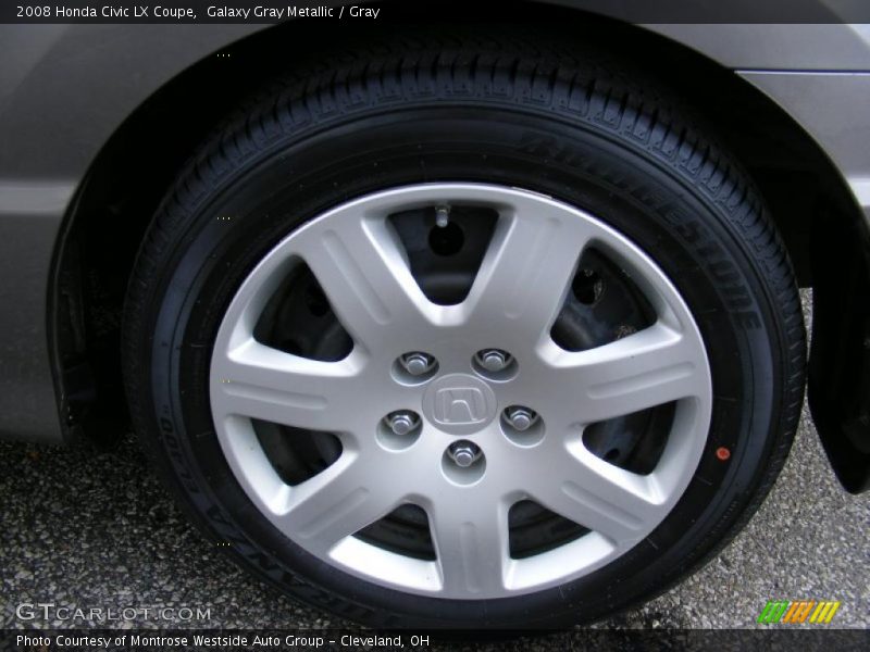 Galaxy Gray Metallic / Gray 2008 Honda Civic LX Coupe