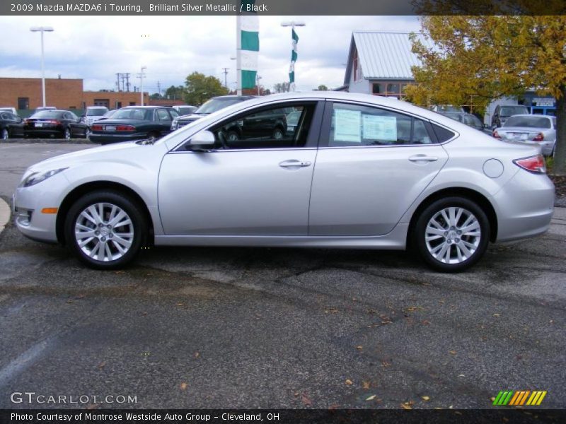 Brilliant Silver Metallic / Black 2009 Mazda MAZDA6 i Touring