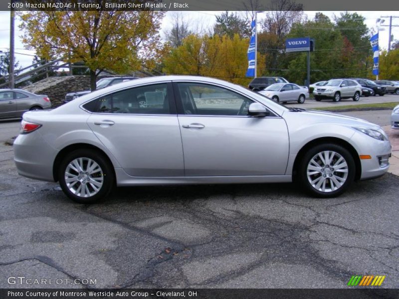 Brilliant Silver Metallic / Black 2009 Mazda MAZDA6 i Touring