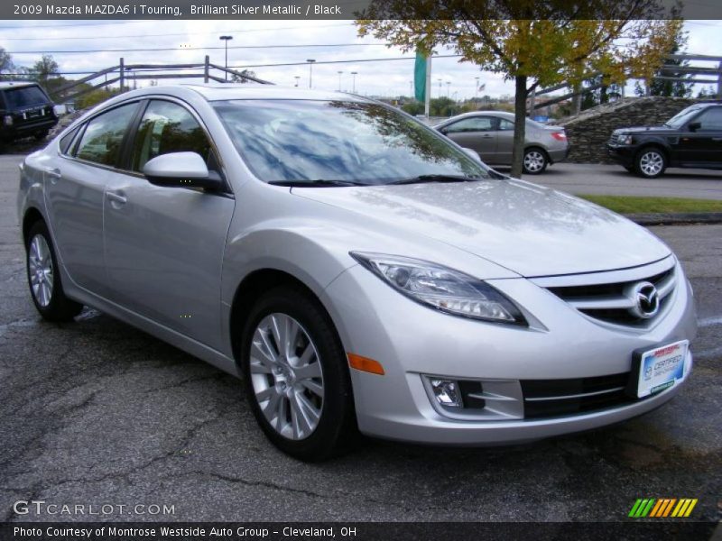 Brilliant Silver Metallic / Black 2009 Mazda MAZDA6 i Touring