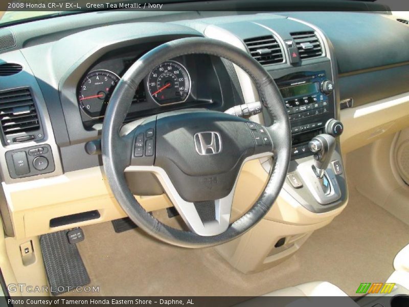 Green Tea Metallic / Ivory 2008 Honda CR-V EX-L
