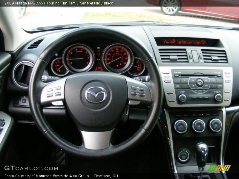 Brilliant Silver Metallic / Black 2009 Mazda MAZDA6 i Touring