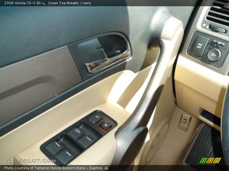 Green Tea Metallic / Ivory 2008 Honda CR-V EX-L