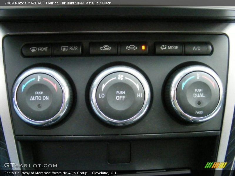 Brilliant Silver Metallic / Black 2009 Mazda MAZDA6 i Touring