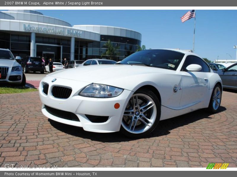 Alpine White / Sepang Light Bronze 2007 BMW M Coupe