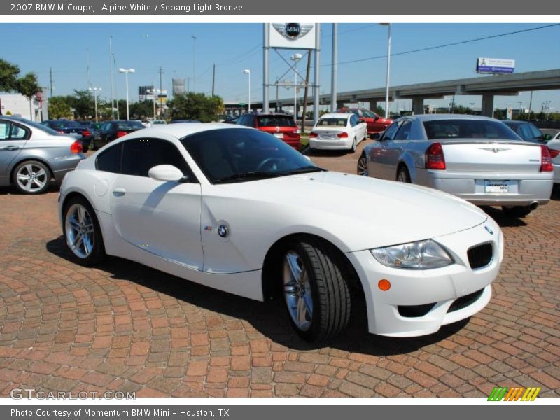 Alpine White / Sepang Light Bronze 2007 BMW M Coupe