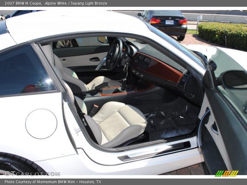 Alpine White / Sepang Light Bronze 2007 BMW M Coupe