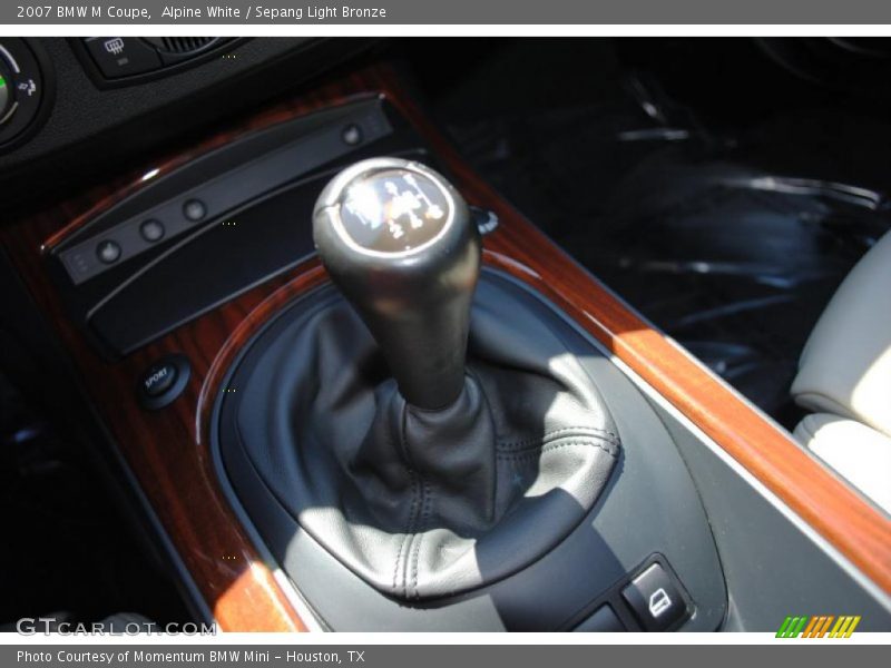 Alpine White / Sepang Light Bronze 2007 BMW M Coupe