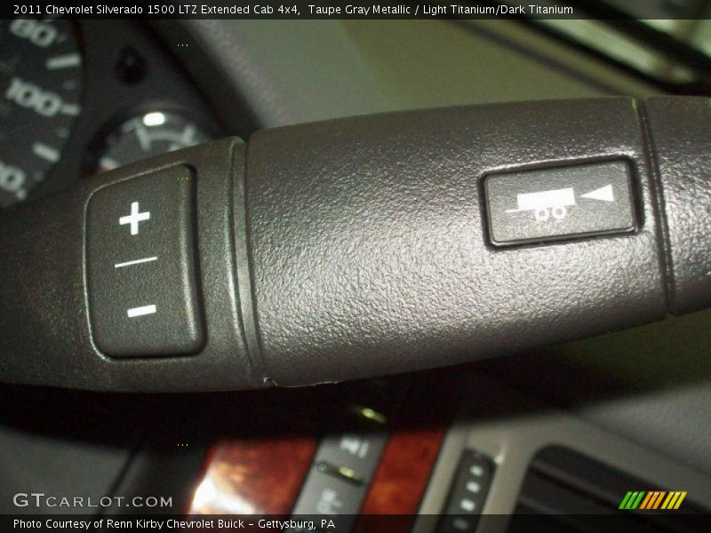 Taupe Gray Metallic / Light Titanium/Dark Titanium 2011 Chevrolet Silverado 1500 LTZ Extended Cab 4x4