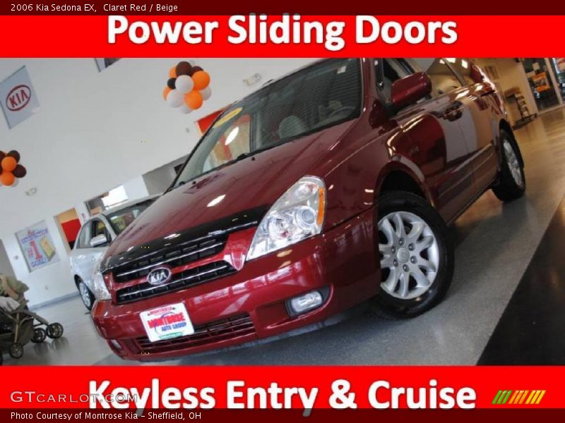 Claret Red / Beige 2006 Kia Sedona EX