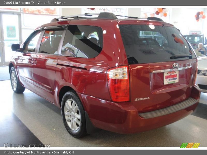 Claret Red / Beige 2006 Kia Sedona EX