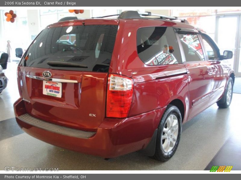 Claret Red / Beige 2006 Kia Sedona EX