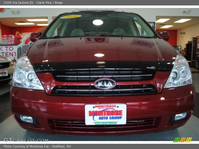 Claret Red / Beige 2006 Kia Sedona EX