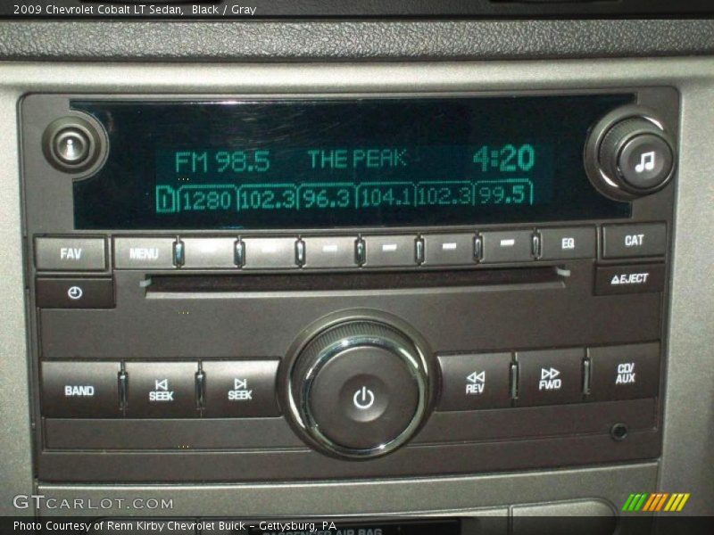 Black / Gray 2009 Chevrolet Cobalt LT Sedan