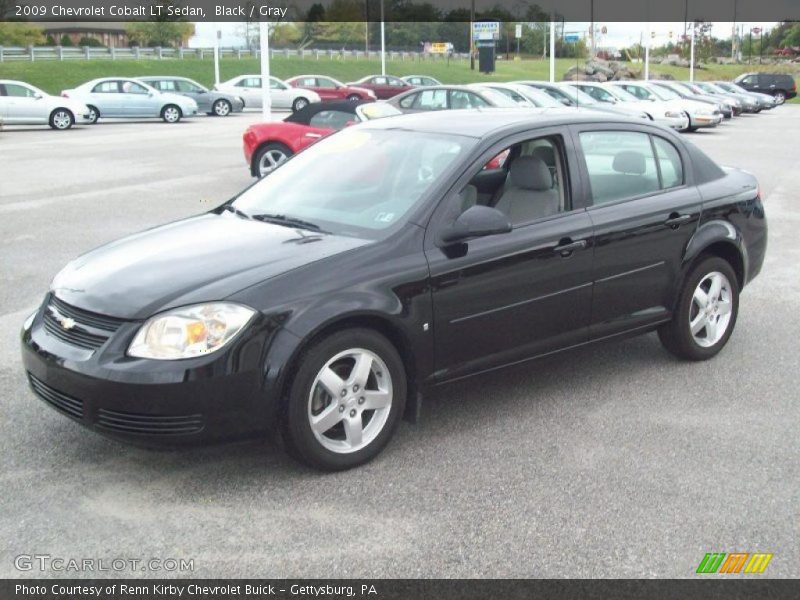 Black / Gray 2009 Chevrolet Cobalt LT Sedan