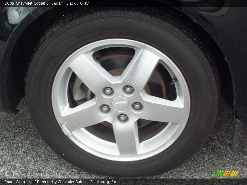 Black / Gray 2009 Chevrolet Cobalt LT Sedan