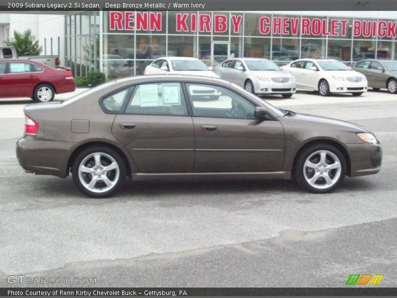 Deep Bronze Metallic / Warm Ivory 2009 Subaru Legacy 2.5i Sedan