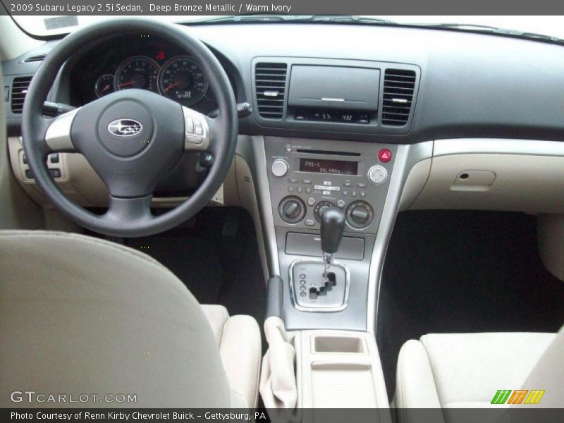 Deep Bronze Metallic / Warm Ivory 2009 Subaru Legacy 2.5i Sedan