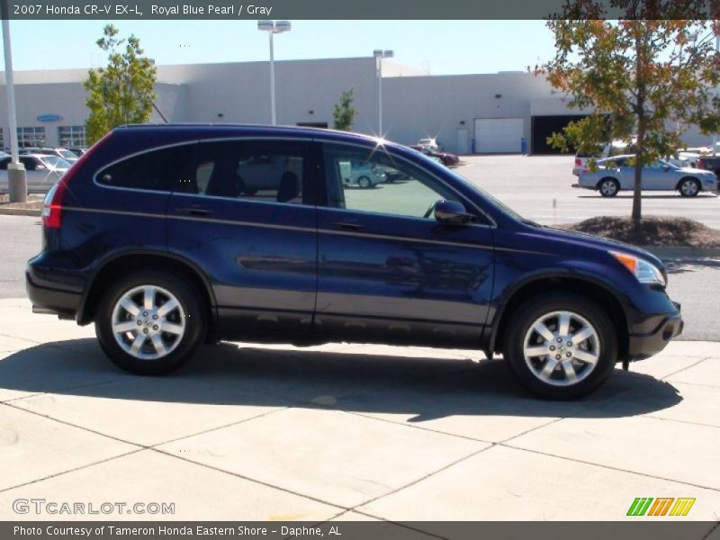 Royal Blue Pearl / Gray 2007 Honda CR-V EX-L