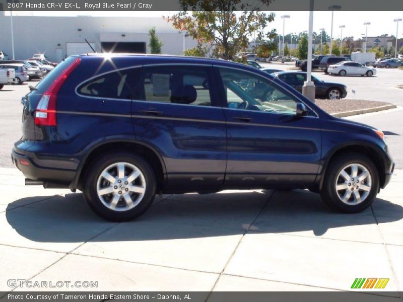 Royal Blue Pearl / Gray 2007 Honda CR-V EX-L