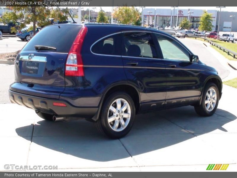 Royal Blue Pearl / Gray 2007 Honda CR-V EX-L