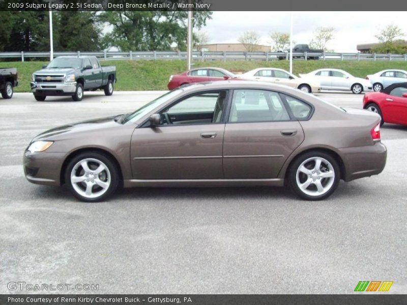 Deep Bronze Metallic / Warm Ivory 2009 Subaru Legacy 2.5i Sedan